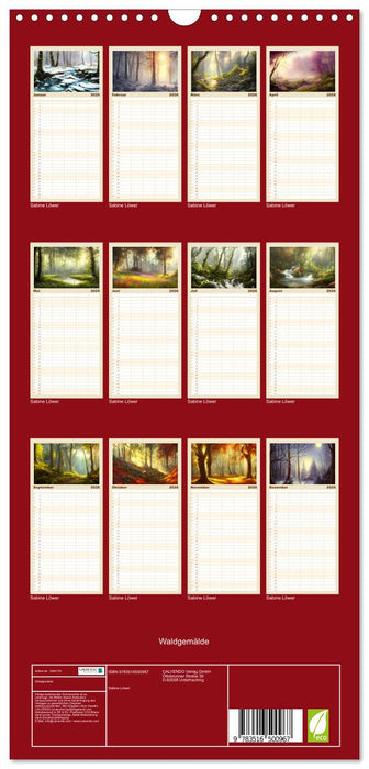 Waldgemälde (CALVENDO Familienplaner 2026)