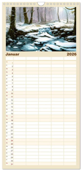 Waldgemälde (CALVENDO Familienplaner 2026)