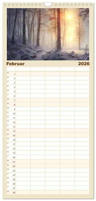 Waldgemälde (CALVENDO Familienplaner 2026)