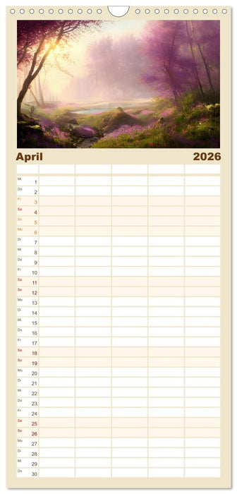 Waldgemälde (CALVENDO Familienplaner 2026)