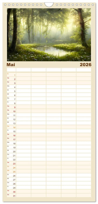 Waldgemälde (CALVENDO Familienplaner 2026)