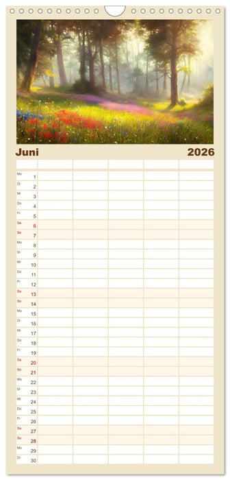 Waldgemälde (CALVENDO Familienplaner 2026)