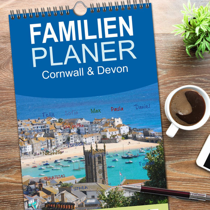 Cornwall & Devon (CALVENDO Familienplaner 2026)