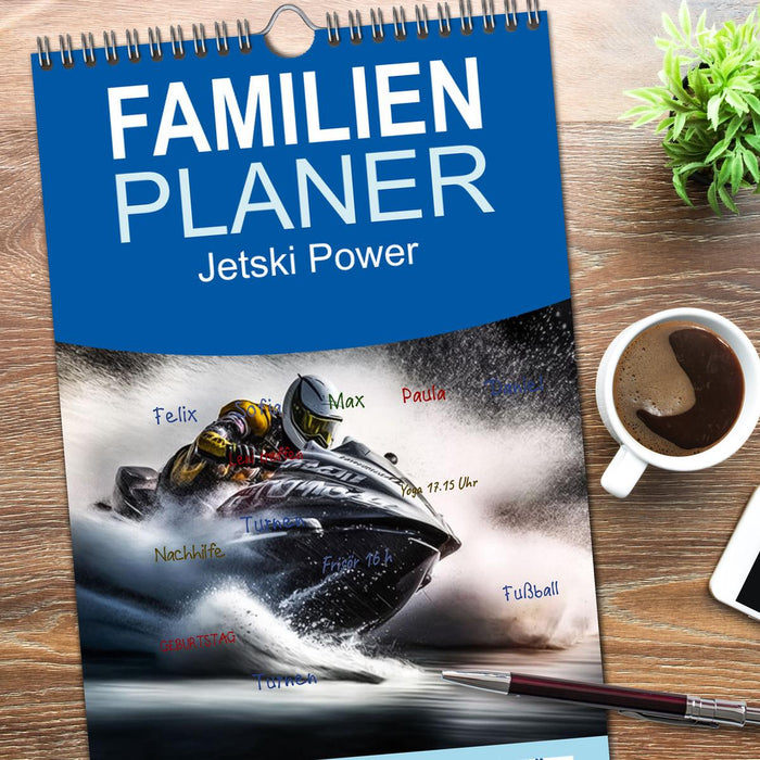 Jetski Power (CALVENDO Familienplaner 2026)