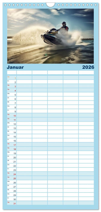 Jetski Power (CALVENDO Familienplaner 2026)