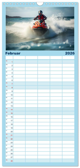 Jetski Power (CALVENDO Familienplaner 2026)