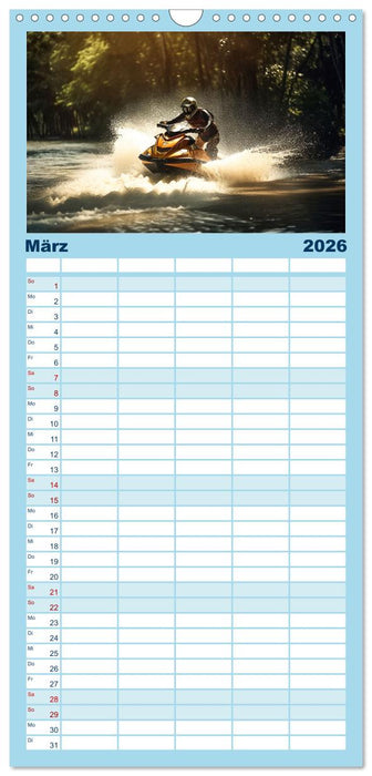 Jetski Power (CALVENDO Familienplaner 2026)