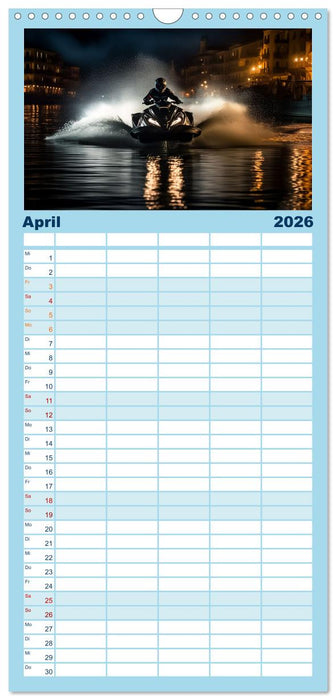 Jetski Power (CALVENDO Familienplaner 2026)