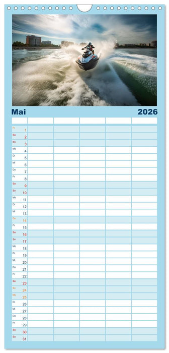 Jetski Power (CALVENDO Familienplaner 2026)