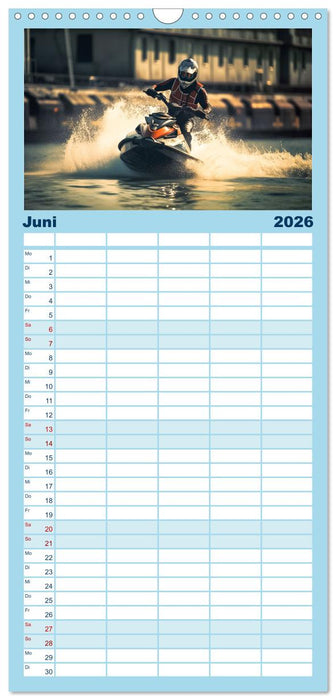 Jetski Power (CALVENDO Familienplaner 2026)