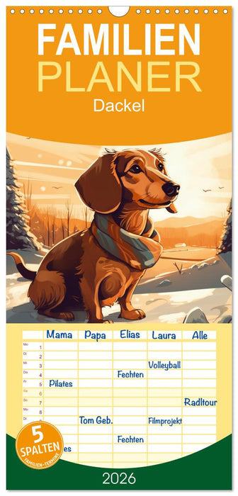 Dackel (CALVENDO Familienplaner 2026)