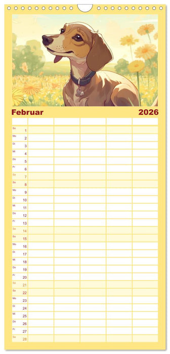 Dackel (CALVENDO Familienplaner 2026)