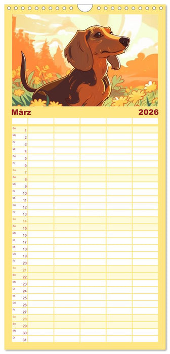 Dackel (CALVENDO Familienplaner 2026)