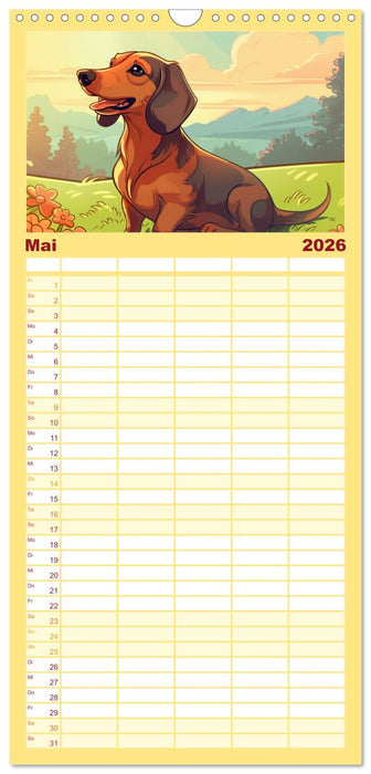 Dackel (CALVENDO Familienplaner 2026)