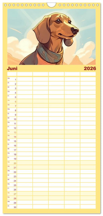 Dackel (CALVENDO Familienplaner 2026)