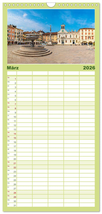 Udine - die Stadt der Engel (CALVENDO Familienplaner 2026)