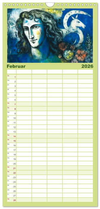 Die zwölf Tierkreiszeichen (CALVENDO Familienplaner 2026)