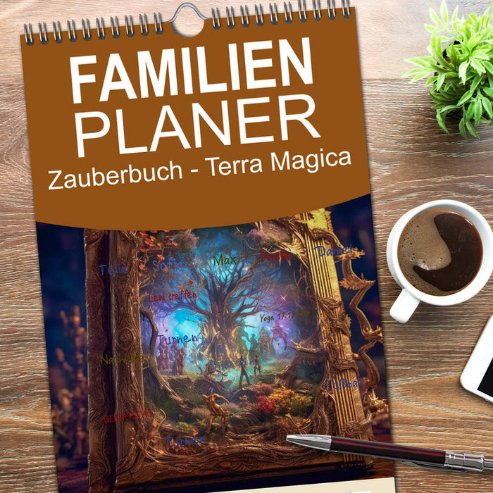 Zauberbuch - Terra Magica (CALVENDO Familienplaner 2026)