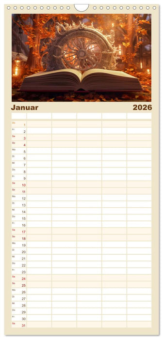 Zauberbuch - Terra Magica (CALVENDO Familienplaner 2026)