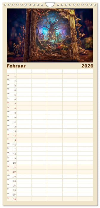 Zauberbuch - Terra Magica (CALVENDO Familienplaner 2026)