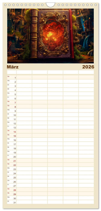 Zauberbuch - Terra Magica (CALVENDO Familienplaner 2026)