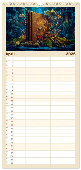 Zauberbuch - Terra Magica (CALVENDO Familienplaner 2026)