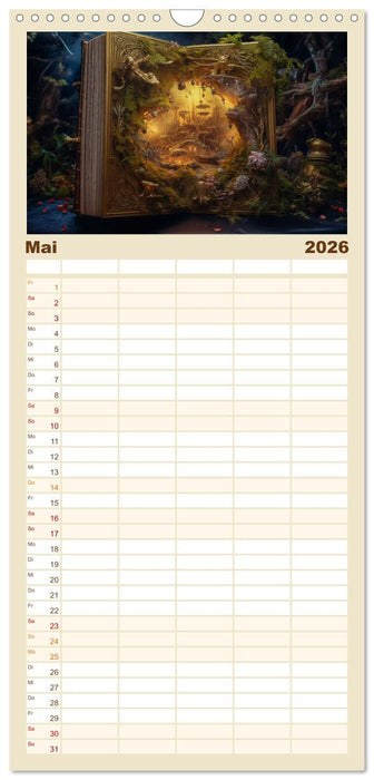 Zauberbuch - Terra Magica (CALVENDO Familienplaner 2026)