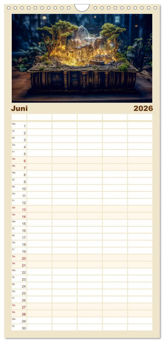 Zauberbuch - Terra Magica (CALVENDO Familienplaner 2026)