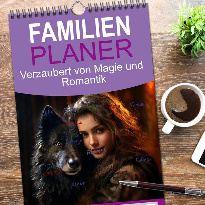 Verzaubert von Magie und Romantik (CALVENDO Familienplaner 2026)