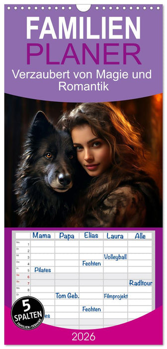 Verzaubert von Magie und Romantik (CALVENDO Familienplaner 2026)