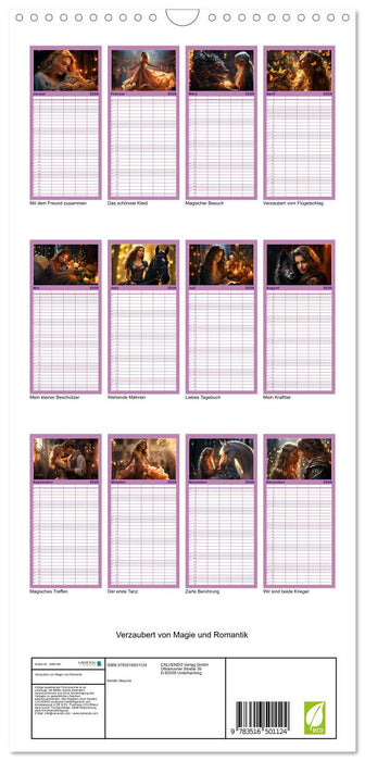 Verzaubert von Magie und Romantik (CALVENDO Familienplaner 2026)