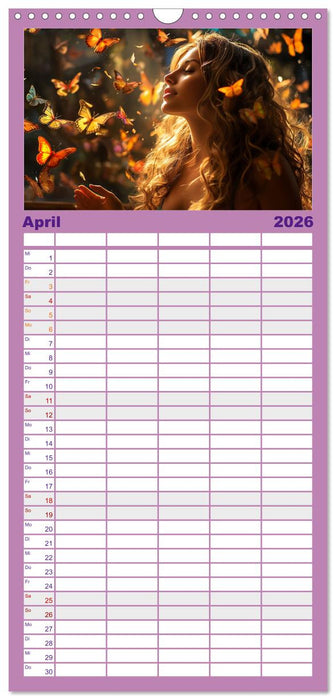 Verzaubert von Magie und Romantik (CALVENDO Familienplaner 2026)