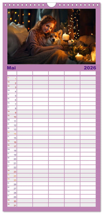 Verzaubert von Magie und Romantik (CALVENDO Familienplaner 2026)