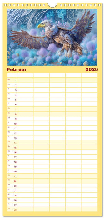 Zauberhafte Paradiesvögel (CALVENDO Familienplaner 2026)