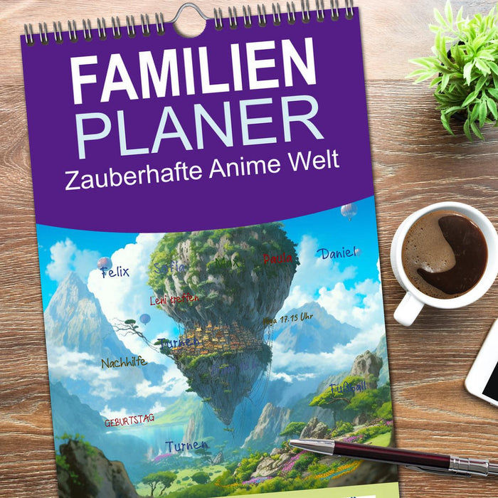Zauberhafte Anime Welt (CALVENDO Familienplaner 2026)
