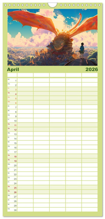 Zauberhafte Anime Welt (CALVENDO Familienplaner 2026)