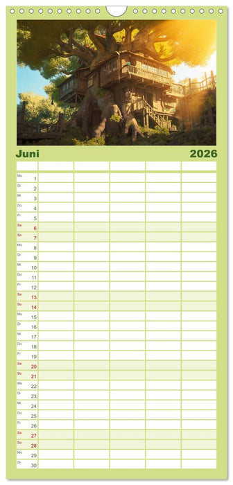 Zauberhafte Anime Welt (CALVENDO Familienplaner 2026)
