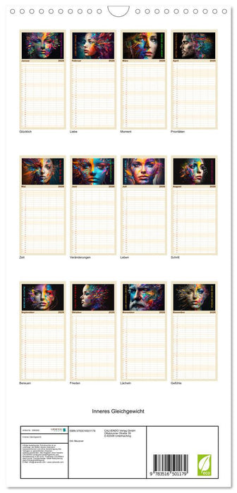 Inneres Gleichgewicht (CALVENDO Familienplaner 2026)