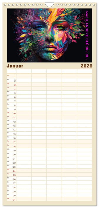 Inneres Gleichgewicht (CALVENDO Familienplaner 2026)