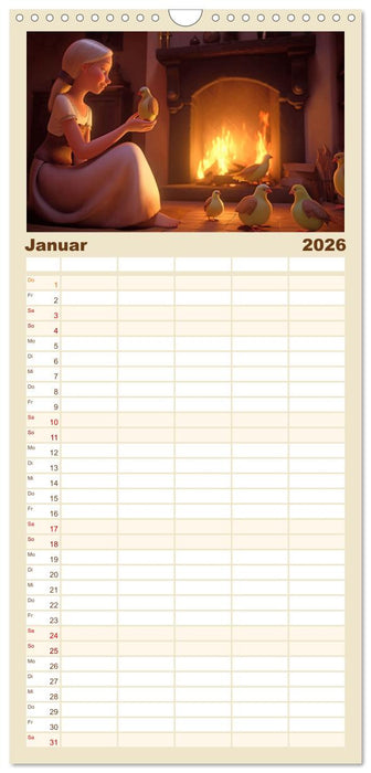 Glücklich wie im Märchen (CALVENDO Familienplaner 2026)