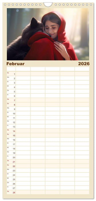 Glücklich wie im Märchen (CALVENDO Familienplaner 2026)