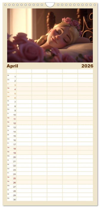 Glücklich wie im Märchen (CALVENDO Familienplaner 2026)