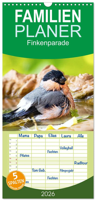 Finkenparade (CALVENDO Familienplaner 2026)