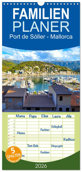 Port de Sóller - Mallorca (CALVENDO Familienplaner 2026)