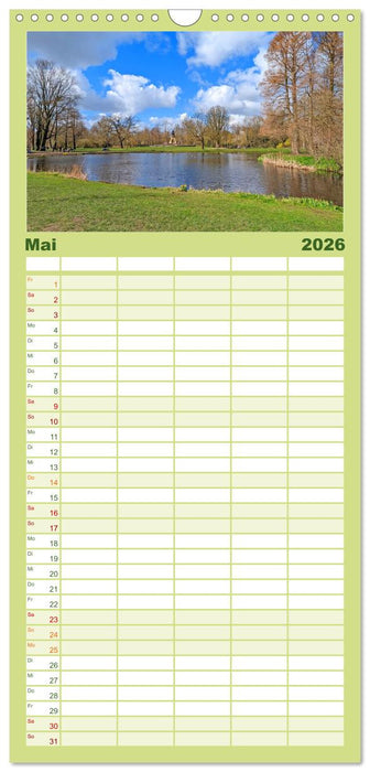 Amsterdam am Tag und bei Nacht (CALVENDO Familienplaner 2026)