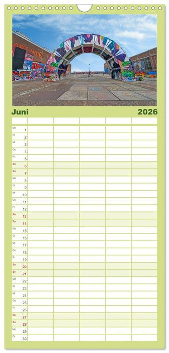 Amsterdam am Tag und bei Nacht (CALVENDO Familienplaner 2026)