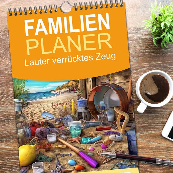 Lauter verrücktes Zeug (CALVENDO Familienplaner 2026)