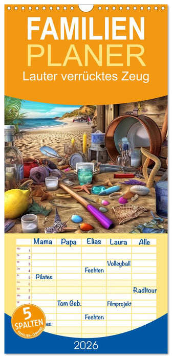 Lauter verrücktes Zeug (CALVENDO Familienplaner 2026)