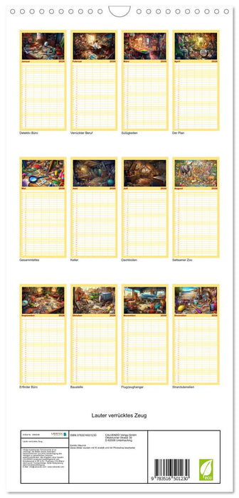 Lauter verrücktes Zeug (CALVENDO Familienplaner 2026)