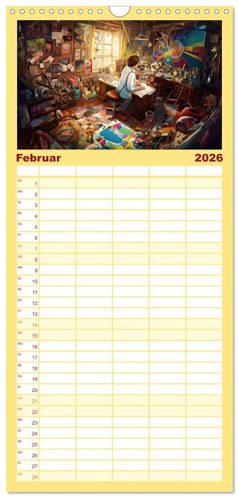 Lauter verrücktes Zeug (CALVENDO Familienplaner 2026)